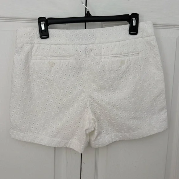 Cynthia Rowley White Cotton Eyelet Shorts size 8 Summer Chic - Picture 7 of 14